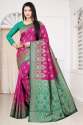 Lichi silk saree with Rich pallu thumb 4
