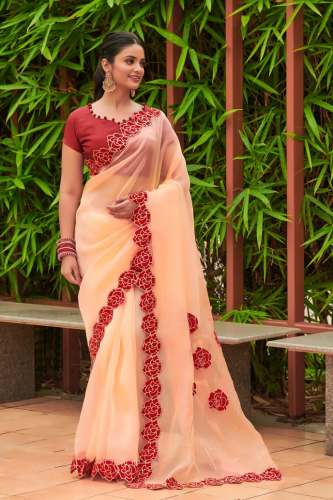 Organza saree 