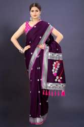 Soft Silk Saree border with Tessel
