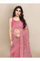 TRANDY NET SAREE WITH ALL OVER EMBROIDERED thumb 5