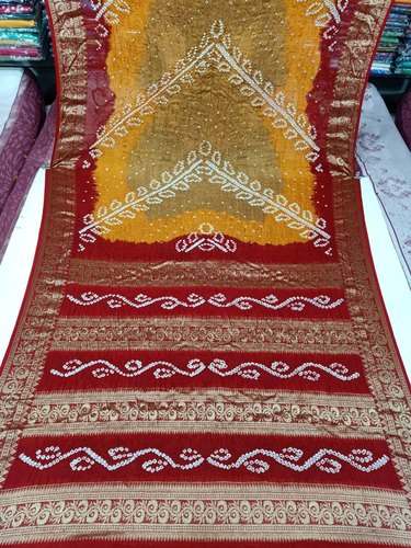 Latest Crepe Silk Traditional Bandhani Saree