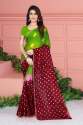 Marwadi Style Casaul Bandhani Silk Saree thumb 3
