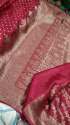 Banarasi Dybel Warm Very Soft Silk Saree All over body zari booti weaving ! Soft Zari & Soft fabric thumb 11