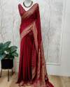 Banarasi Dybel Warm Very Soft Silk Saree All over body zari booti weaving ! Soft Zari & Soft fabric thumb 19