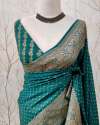 Banarasi Dybel Warm Very Soft Silk Saree All over body zari booti weaving ! Soft Zari & Soft fabric thumb 6