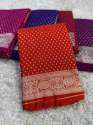 Banarasi Khaddi  Katan Georgette beautiful Soft Silk Saree  thumb 6