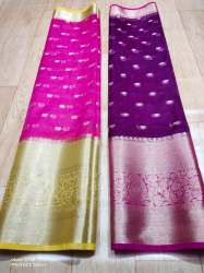 Banarasi Kora Organza Dybel Silk Saree 
