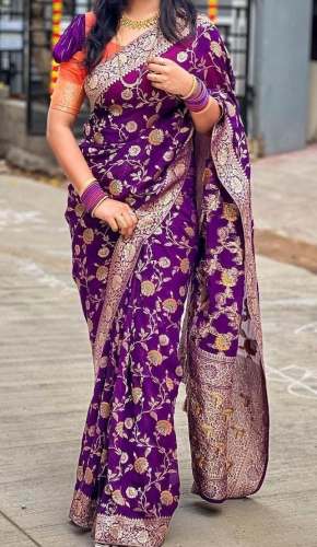 Banarasi Semi Khaddi Georgette Soft Silk Saree