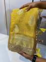 Banarasi Tissue Crush lace Work Boota Soft Silk Saree thumb 12
