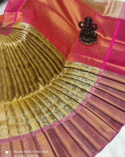 Bridal Banarasi Kanchipuram Tissue fab silk saree by huzaifa silk sarees