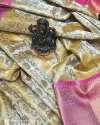 Bridal Banarasi Kanchipuram Tissue fab silk saree thumb 1