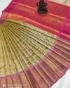 Bridal Banarasi Kanchipuram Tissue fab silk saree thumb 3