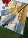 Contrast look Banarasi Tissue Silk Saree thumb 1