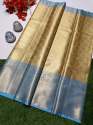 Contrast look Banarasi Tissue Silk Saree thumb 2