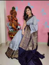 Designer Soft Handloom Semi Dhupion silk Saree