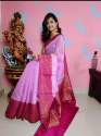 Designer Soft Handloom Semi Dhupion silk Saree thumb 3
