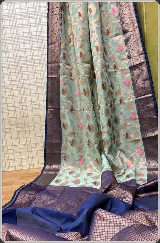 Diwali Special Banarasi Kora Organza Silk saree