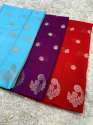 Exclusive Banarasi Katan semi Khaddi Georgette Soft Silk Saree thumb 10