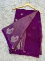 Exclusive Banarasi Katan semi Khaddi Georgette Soft Silk Saree thumb 13
