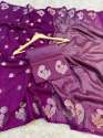 Exclusive Banarasi Katan semi Khaddi Georgette Soft Silk Saree thumb 3