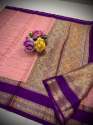 Handloom Banarasi khaddi Katan Georgette Silk Saree thumb 12