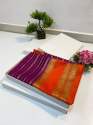 Handloom Banarasi khaddi Katan Georgette Silk Saree thumb 4