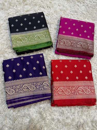 Handloom Banarasi Mashru Khaddi Katan Silk Saree by huzaifa silk sarees