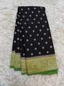 Handloom Banarasi Mashru Khaddi Katan Silk Saree thumb 8