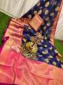 Party wear Banarasi Kora Boota Silk Saree  thumb 2