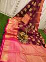 Party wear Banarasi Kora Boota Silk Saree  thumb 5