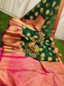 Party wear Banarasi Kora Boota Silk Saree  thumb 6