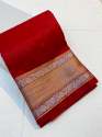 Stunning Banarasi Kora Organza Soft Silk Saree thumb 13