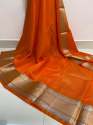 Stunning Banarasi Kora Organza Soft Silk Saree thumb 7