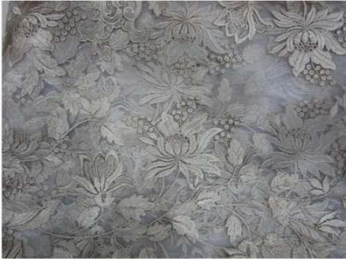 White Stylish Net Fabric 