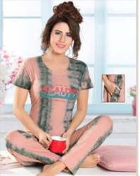 Ladies Tie Dye T-shirt Payjama