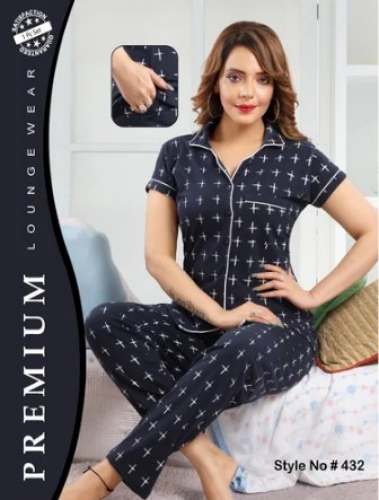 Premium Designer Front Open Ladies Nightwear