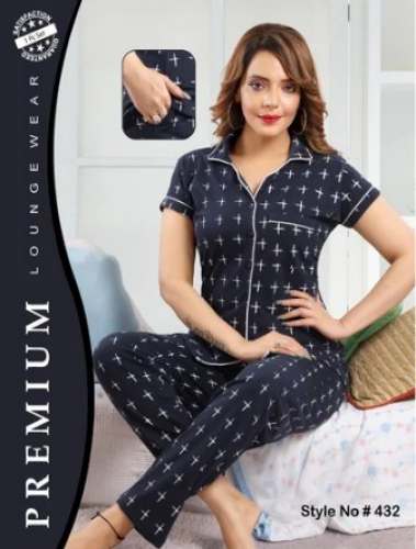 Premium Designer Front Open Ladies Nightwear