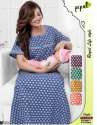 Women Jaipuri Print Feeding Nighty