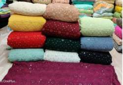 Georgette Mirror Work Fabrics