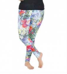 Ladies Floral Print Casual Wear Legging