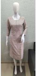 Ladies Muslin Hand Work Kurti