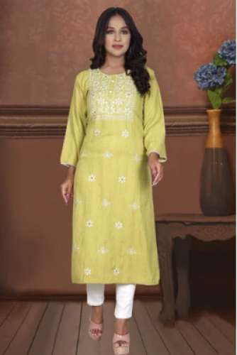 Veeha Creation Embroidered Straight Kurti by Veeha Creation