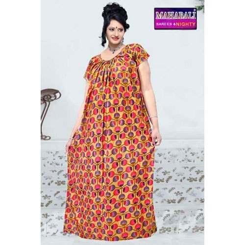 Women Cotton Night Gown by Mahabali  by Arihant Textile