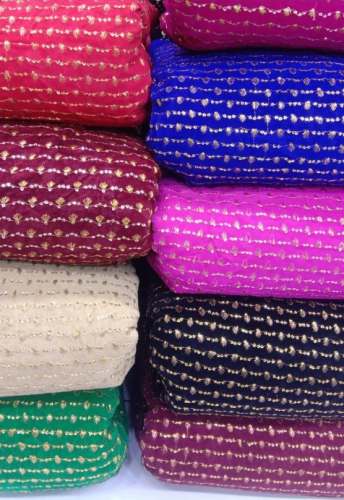 Velvet Embroidered Fabric For Garment