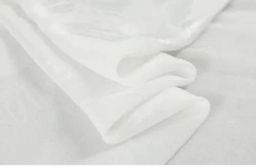 Plain White Viscose Georgette Fabric