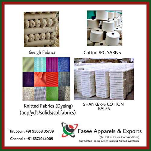 Knitted greige fabric