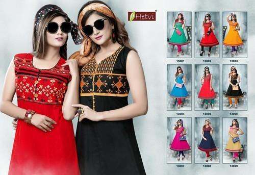 Cotton Anarakali Kurti By 	Hetvi by Fashion Com