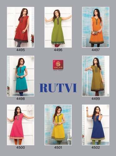 Rutvi Cotton Catalog Kurti by Valas by Fashion Com
