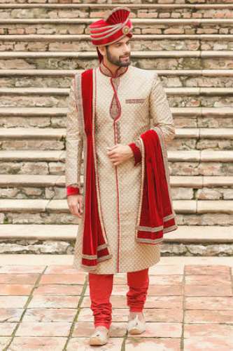 Mens Embroidered Sherwani by Sherwani And Suits House