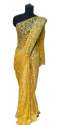 Brasso party wear Saree With Blouse Piece